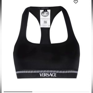 Original Versace logo print fit bra